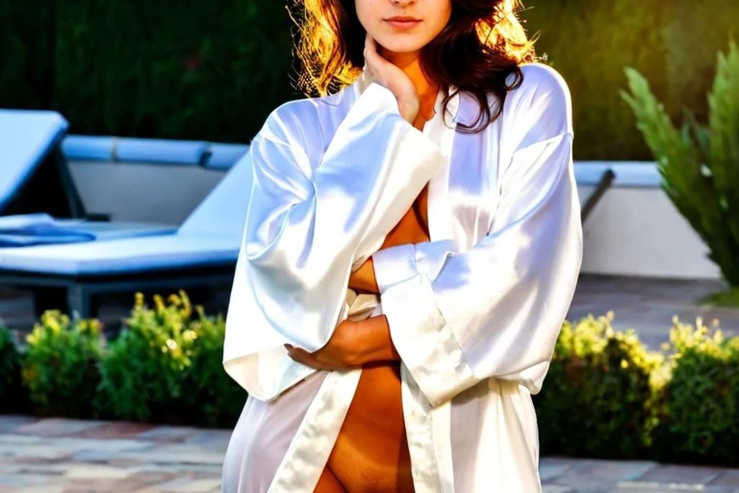 Bikini silhouettes editorial featuring an adult woman aged 25 or older